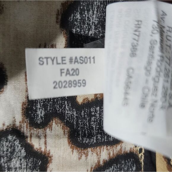 J. Crew Sz. M Leopard Print Ruffle-Sleeve Top Blouse - Picture 14 of 16